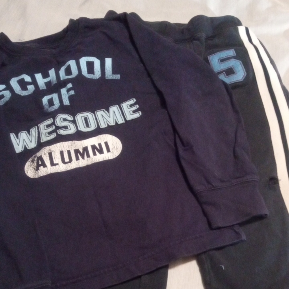 Shirt And Pants Set Size 7 Long Sleeve Tee And Sweatpants